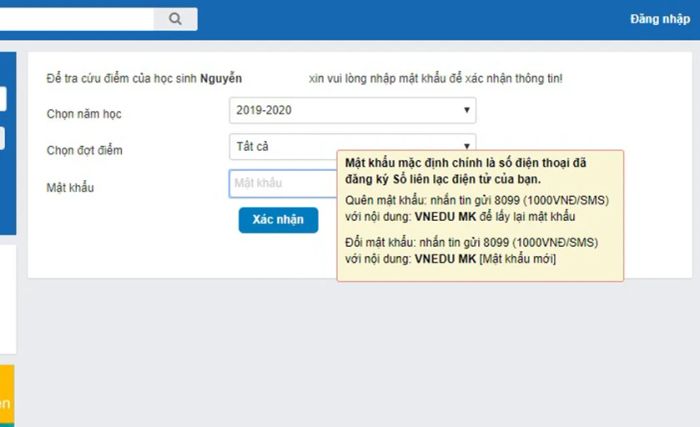 Tra cứu điểm học tập trên máy tính thông qua website Vnedu Connect (tracuu.vnedu.vn)