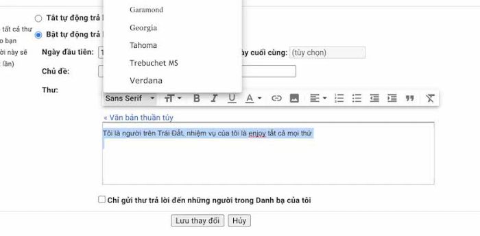 Thêm đường link vào chữ ký Gmail