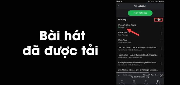 Hướng dẫn tải nhạc từ Spotify về điện thoại