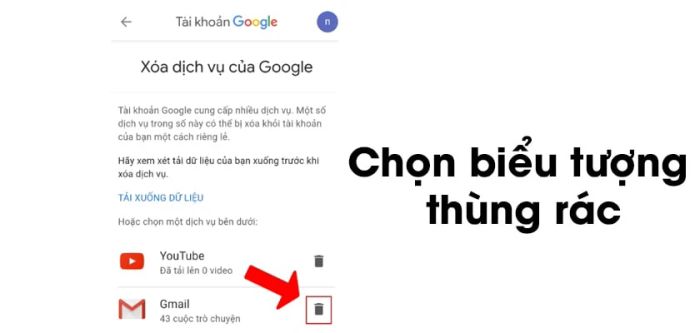xóa tài khoản vĩnh viễn
