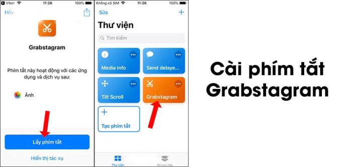 Tải về phím tắt Grabstagram