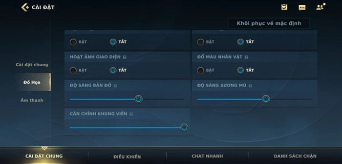 setting Liên Minh Tốc Chiến - Setting Graphic (cài đặt cấu hình đồ họa)