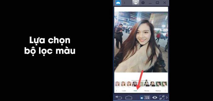 Lựa chọn bộ lọc màu