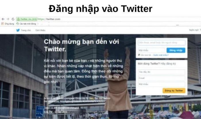 Hướng dẫn đăng nhập Twitter