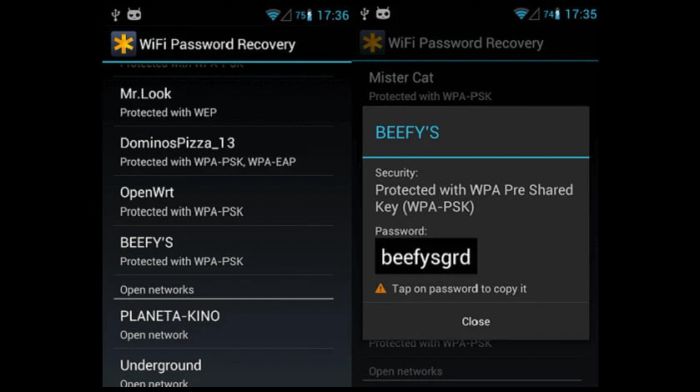 Kiểm tra mật khẩu wifi đã lưu bằng ứng dụng Password Recovery App