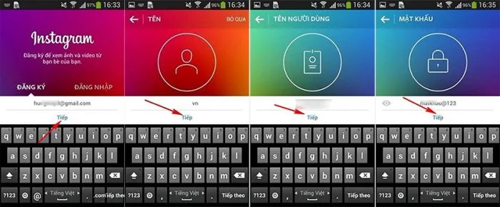 Cách đăng nhập Instagram qua email