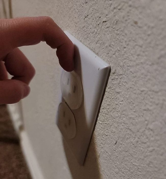 The reviewer’s outlet covers are displayed