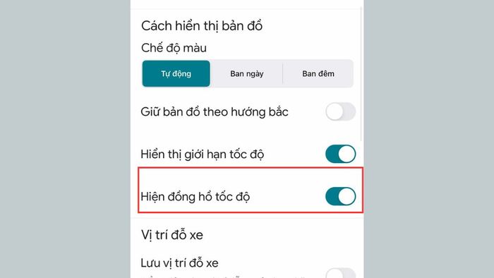 Hướng dẫn bật tính năng hiển thị tốc độ trên Google Map iOS – Thao tác 3