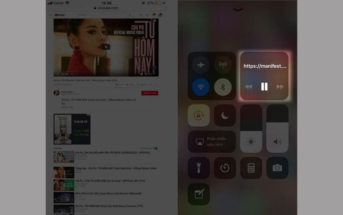 Nhấn nút 'Play' để tiếp tục.