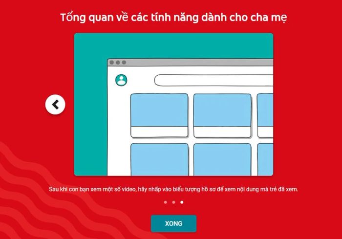 Nhấn Xong để hoàn tất quá trình thiết lập.