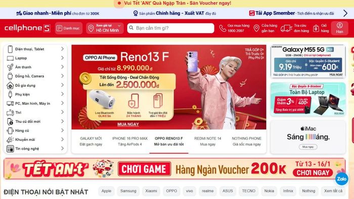 Cách mua SIM đầu số 0878 tại nhà: Bước 1, mở trang web