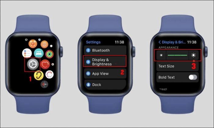 Giảm độ sáng màn hình - Cách tiết kiệm pin đơn giản cho Apple Watch