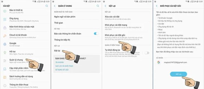 Hướng dẫn reset điện thoại Samsung chỉ với vài bước đơn giản