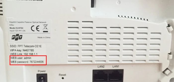 Hướng dẫn thay đổi mật khẩu Wi-Fi FPT