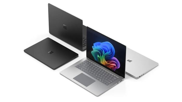 Các mẫu laptop mới từ Microsoft trang bị chip Intel chỉ có hai tùy chọn màu là Platinum và Đen.