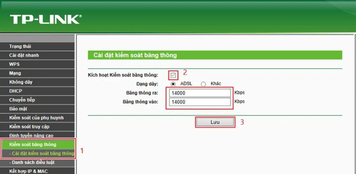 Hướng dẫn giới hạn băng thông wifi cho các nhà mạng Viettel, VNPT, FPT