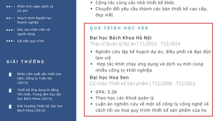 Hướng dẫn cách viết phần trình bày học vấn trong CV cho sinh viên mới ra trường