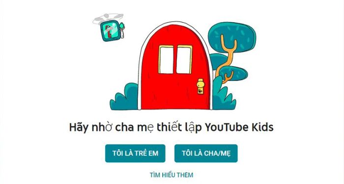Hướng dẫn sử dụng YouTube Kids trên website.