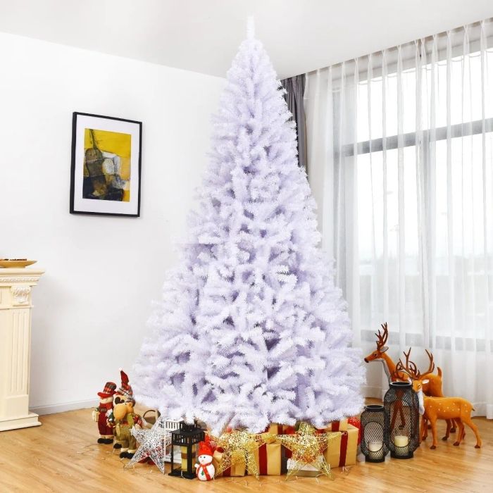 Unlit white tree