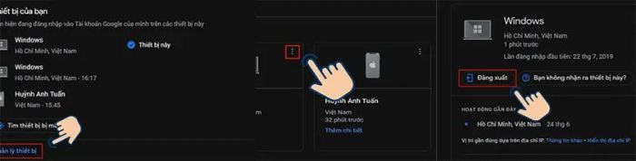 Hướng dẫn cách đăng xuất Gmail từ xa thông qua thu hồi quyền truy cập tài khoản Google
