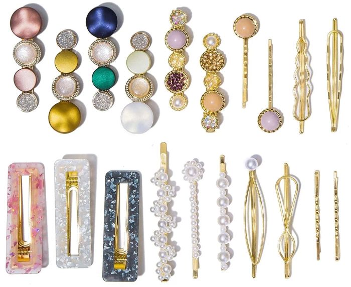 The 20-piece hair clip set