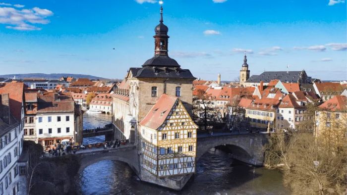 The ancient town of Bamberg in Germany