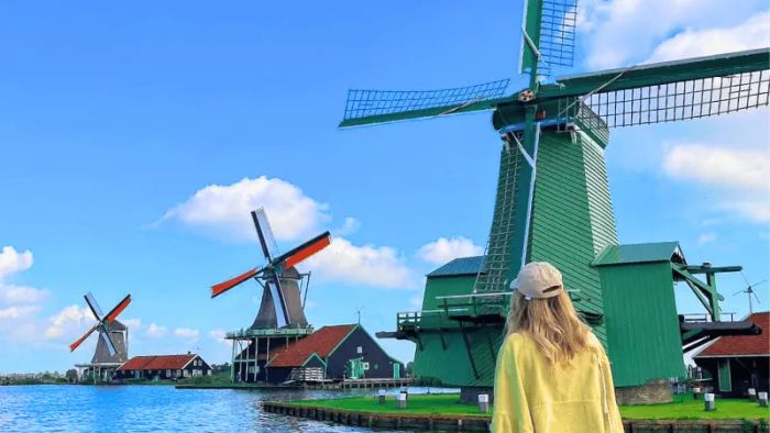 Zaanse Schans Windmills, Netherlands