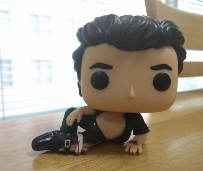 A photo of the figurine proudly displayed on a customer's table.