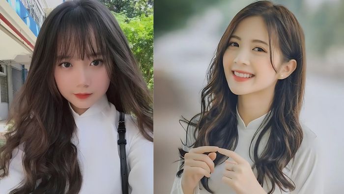 Tóc xoăn sóng lơi ngang lưng kiểu học sinh