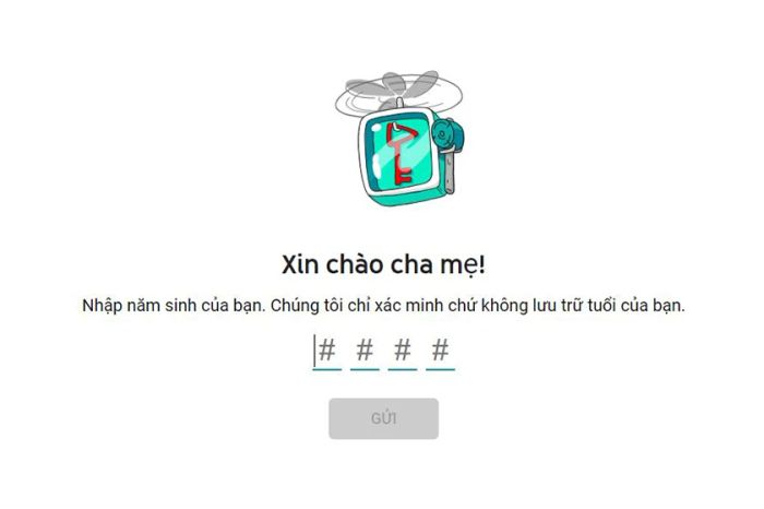 Hướng dẫn sử dụng YouTube Kids trên website.