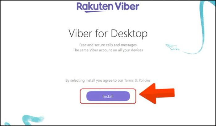 Cài đặt Viber trên máy tính