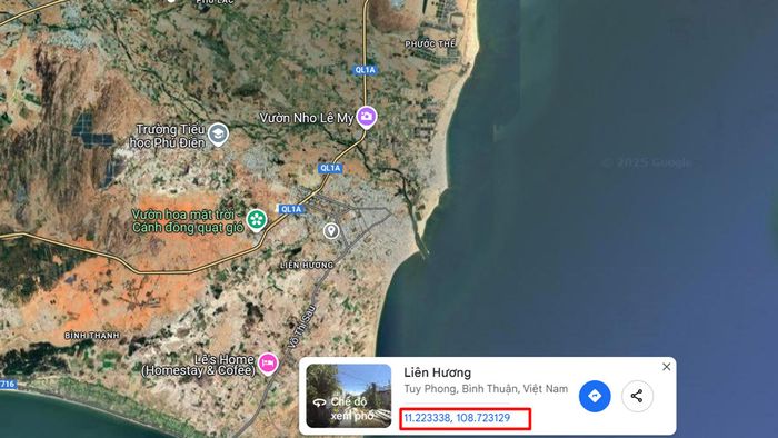 Hướng dẫn lấy tọa độ trên Google Map bằng máy tính - Bước 4