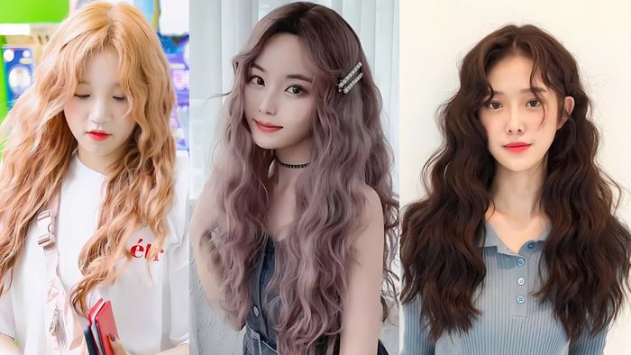Tóc xoăn sóng lơi ngang lưng sợi mì