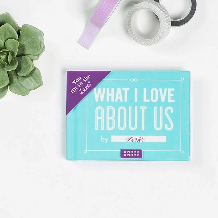 The Knock Knock 'What I Love About Us' fill-in journal
