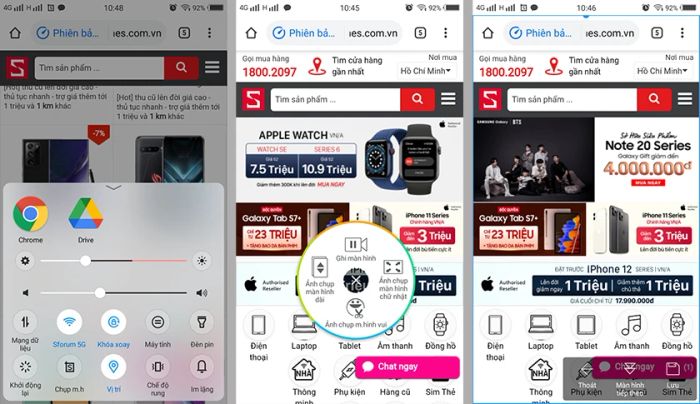 Hướng dẫn chi tiết cách chụp màn hình cuộn trên điện thoại Vivo