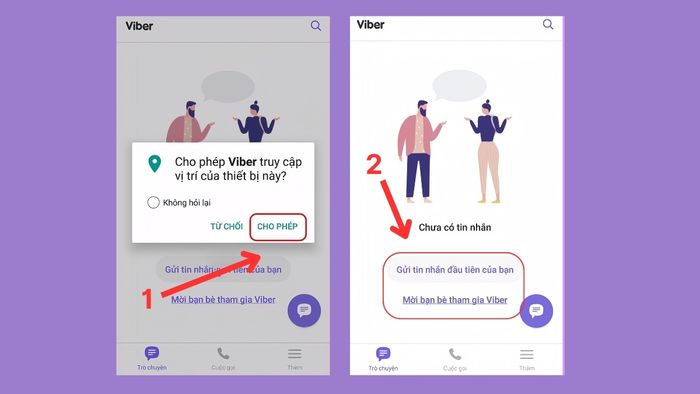 Hướng dẫn đăng ký Viber trên điện thoại - bước 3