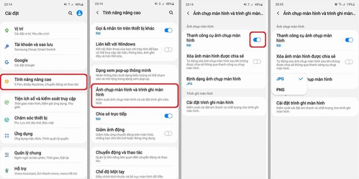Hướng dẫn chụp màn hình cuộn trên điện thoại Samsung