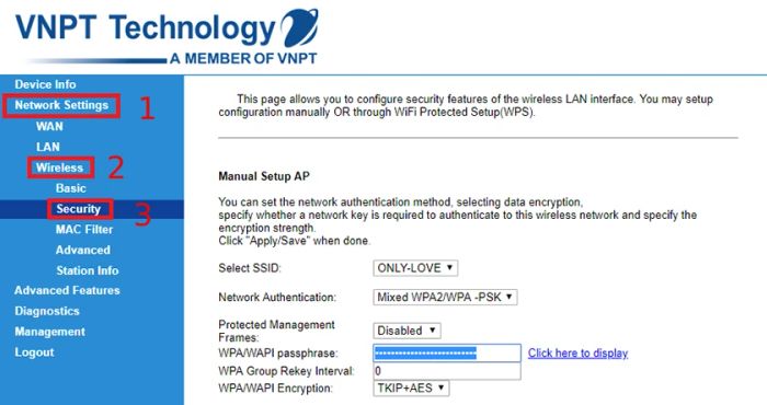 Hướng dẫn thay đổi mật khẩu Wi-Fi VNPT