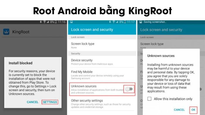 Sử dụng KingRoot để root bất kỳ điện thoại Android nào - root là gì?