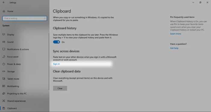 Cách đồng bộ Clipboard trên máy tính