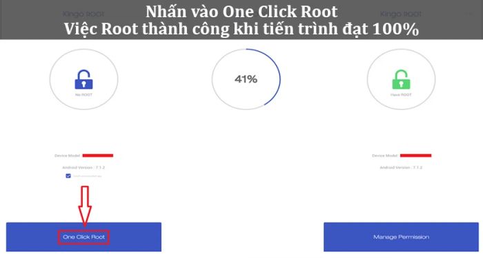 chọn One Click Root