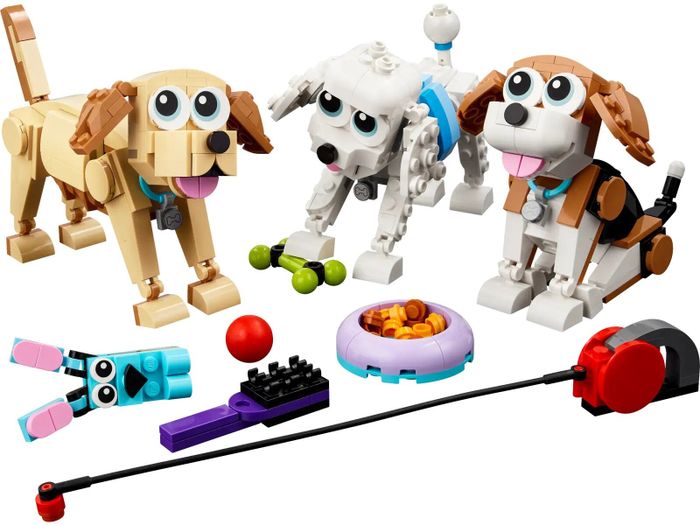 The Lego dogs.