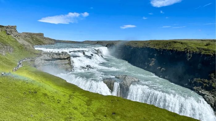 Gullfoss Waterfall, a European travel destination