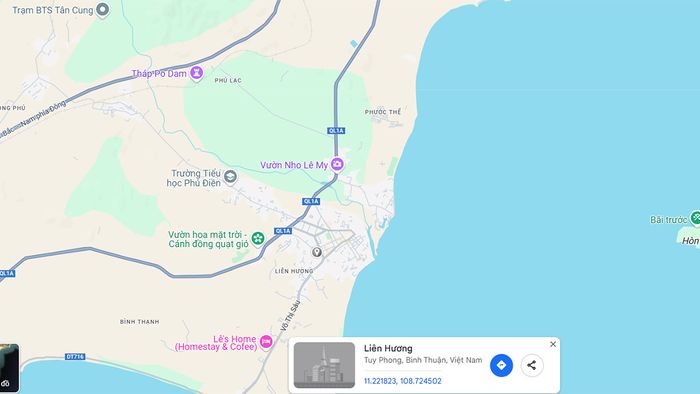 Hướng dẫn lấy tọa độ trên Google Map bằng máy tính - Bước 3