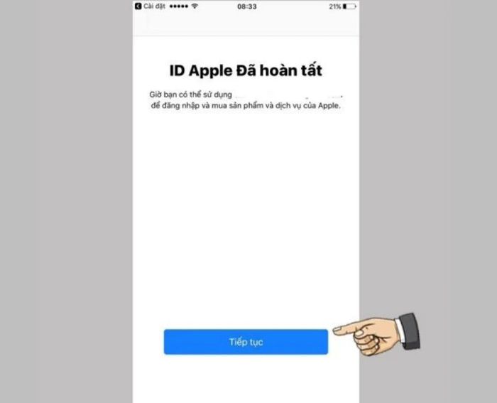 Hướng dẫn tạo tài khoản ID Apple trên điện thoại iPhone