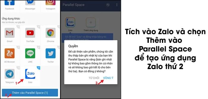 Bước 5: Tạo ứng dụng Zalo thứ 2