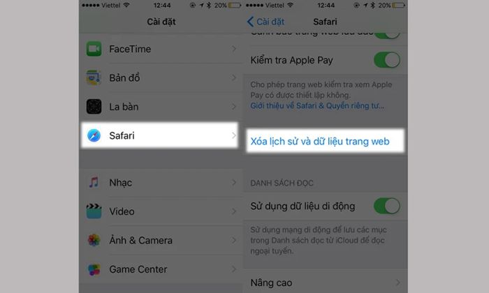 Xóa cookies và dữ liệu trình duyệt để cải thiện tốc độ điện thoại