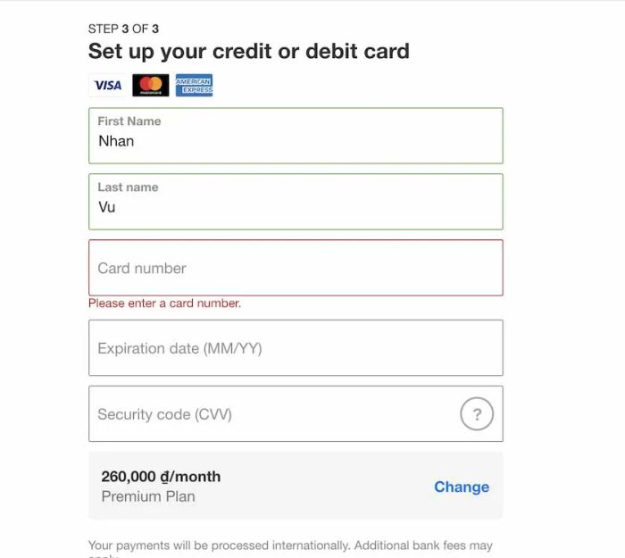 Hướng dẫn chi tiết đăng ký Netflix bằng thẻ Visa