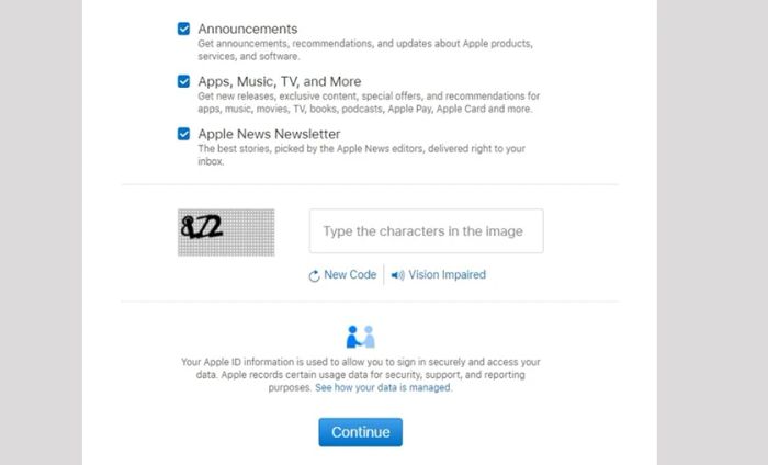 đăng ký id apple