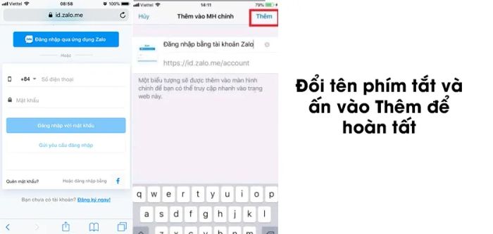 Bước 6: Đổi tên phím tắt